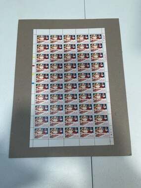 1991 US Postage Santa in Chimney 29c Christmas Stamps Sheet of 50 MNH Scott 2579